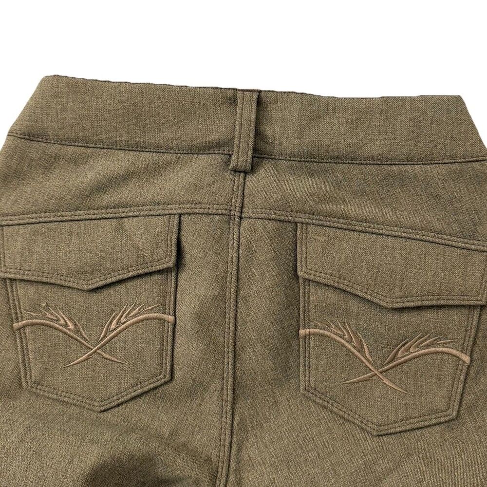 The North Face Snowboard Pants Women Brown XS Soft Shell Fleece Lined Flare Ski - Picture 6 of 10
